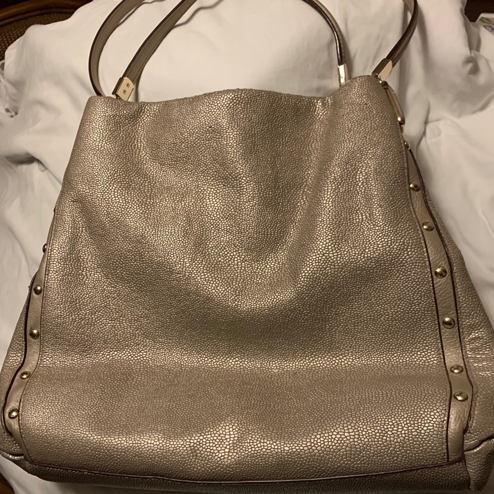 MINT Coach Metallic Edie Shoulder Bag